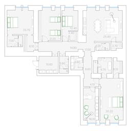 4-BD Apartment Sale, 240平方米 at Duo House, Sofiyskaya Embankment, 34с3, Moscow, Russia #3 4-BD Apartment Sale, 240平方米 at Duo House, Sofiyskaya Embankment, 34с3, Moscow, Russia #3