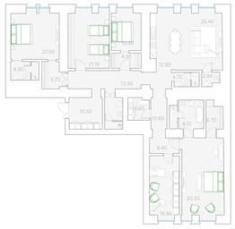 4-BD Apartment Sale, 237.4平方米 at Duo House, Sofiyskaya Embankment, 34с3, Moscow, Russia #2 4-BD Apartment Sale, 237.4平方米 at Duo House, Sofiyskaya Embankment, 34с3, Moscow, Russia #2