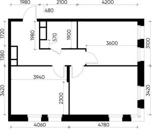 2-BD Apartment Sale, 55.9平方米 at Peredelkino Blizhnee, Korneya Chukovskogo Street, 1, Vnukovskoye Settlement, Moscow, Russia #3 2-BD Apartment Sale, 55.9平方米 at Peredelkino Blizhnee, Korneya Chukovskogo Street, 1, Vnukovskoye Settlement, Moscow, Russia #3