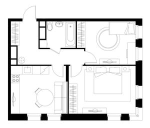 2-BD Apartment Sale, 55.9平方米 at Peredelkino Blizhnee, Korneya Chukovskogo Street, 1, Vnukovskoye Settlement, Moscow, Russia #4