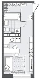 Apartment Sale, 22.51 sq. m. at Kvartal Rumyantsevo, ulitsa Admirala Kornilova, с1, Mosrentgen Settlement, Moscow, Russia #4