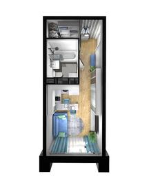 Apartment Sale, 22.51 sq. m. at Kvartal Rumyantsevo, ulitsa Admirala Kornilova, с1, Mosrentgen Settlement, Moscow, Russia #3