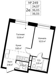 1-BD Apartment Sale, 36.05 sq. m. at Tsvetochnye Polyany City, kvartal № 165, Filimonkovskoye Municipal Formation, Moscow, Russia #2 1-BD Apartment Sale, 36.05 sq. m. at Tsvetochnye Polyany City, kvartal № 165, Filimonkovskoye Municipal Formation, Moscow, Russia #2