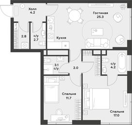 1-BD Apartment Sale, 73 sq. m. at Alia, Lyotnaya Street, 95Бк2, Moscow, Russia #4