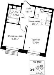 Продажа 1-комн. квартиры, 36,08 м² в ЖК «Цветочные Поляны Сити», квартал № 165, поселение Филимонковское, Москва, Россия #2 Продажа 1-комн. квартиры, 36,08 м² в ЖК «Цветочные Поляны Сити», квартал № 165, поселение Филимонковское, Москва, Россия #2