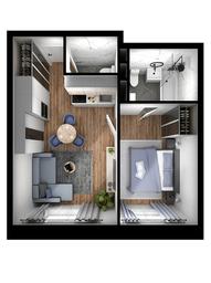 1-BD Apartment Sale, 36.07 sq. m. at Tsvetochnye Polyany City, kvartal № 165, Filimonkovskoye Municipal Formation, Moscow, Russia #3