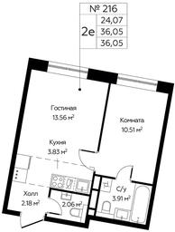 1-BD Apartment Sale, 36.05 sq. m. at Tsvetochnye Polyany City, kvartal № 165, Filimonkovskoye Municipal Formation, Moscow, Russia #2 1-BD Apartment Sale, 36.05 sq. m. at Tsvetochnye Polyany City, kvartal № 165, Filimonkovskoye Municipal Formation, Moscow, Russia #2