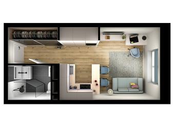 Apartment Sale, 23.24 sq. m. at Tsvetochnye Polyany City, kvartal № 165, Filimonkovskoye Municipal Formation, Moscow, Russia #3