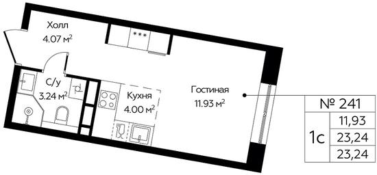 Apartment Sale, 23.24 sq. m. at Tsvetochnye Polyany City, kvartal № 165, Filimonkovskoye Municipal Formation, Moscow, Russia #2