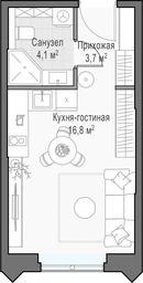 Apartment Sale, 25.2 sq. m. at Dostizhenie, Akademika Korolyova Street, 21, Moscow, Russia #4