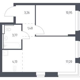 Apartment Sale, 40.79 sq. m. at Egorovo Park, 1-y kvartal, posyolok Zhilino-1, Lubertsy City District, Moscow Region, Russia #2 Apartment Sale, 40.79 sq. m. at Egorovo Park, 1-y kvartal, posyolok Zhilino-1, Lubertsy City District, Moscow Region, Russia #2