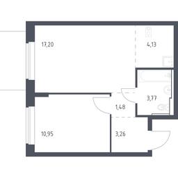 Apartment Sale, 40.79 sq. m. at Egorovo Park, 1-y kvartal, posyolok Zhilino-1, Lubertsy City District, Moscow Region, Russia #2 Apartment Sale, 40.79 sq. m. at Egorovo Park, 1-y kvartal, posyolok Zhilino-1, Lubertsy City District, Moscow Region, Russia #2