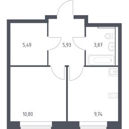 Apartment Sale, 35.83平方米 at Egorovo Park, 1-y kvartal, posyolok Zhilino-1, Lubertsy City District, Moscow Region, Russia #3 Apartment Sale, 35.83平方米 at Egorovo Park, 1-y kvartal, posyolok Zhilino-1, Lubertsy City District, Moscow Region, Russia #3