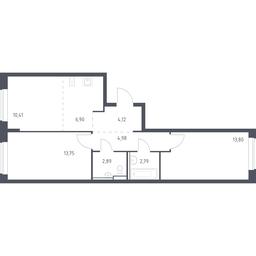 Продажа 1-комн. квартиры, 59,64 м² в ЖК «Егорово Парк», 1-й квартал, посёлок Жилино-1, городской округ Люберцы, Московская область, Россия #3 Продажа 1-комн. квартиры, 59,64 м² в ЖК «Егорово Парк», 1-й квартал, посёлок Жилино-1, городской округ Люберцы, Московская область, Россия #3
