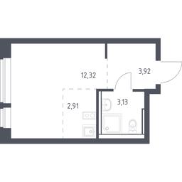 Apartment Sale, 22.28 sq. m. at Egorovo Park, 1-y kvartal, posyolok Zhilino-1, Lubertsy City District, Moscow Region, Russia #3 Apartment Sale, 22.28 sq. m. at Egorovo Park, 1-y kvartal, posyolok Zhilino-1, Lubertsy City District, Moscow Region, Russia #3