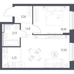 Apartment Sale, 40.79 sq. m. at Egorovo Park, 1-y kvartal, posyolok Zhilino-1, Lubertsy City District, Moscow Region, Russia #4