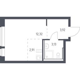 Apartment Sale, 22.28 sq. m. at Egorovo Park, 1-y kvartal, posyolok Zhilino-1, Lubertsy City District, Moscow Region, Russia #3