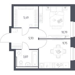Apartment Sale, 35.83平方米 at Egorovo Park, 1-y kvartal, posyolok Zhilino-1, Lubertsy City District, Moscow Region, Russia #4