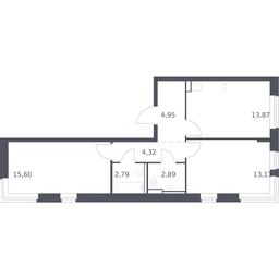 1-BD Apartment Sale, 57.53 sq. m. at Egorovo Park, 1-y kvartal, posyolok Zhilino-1, Lubertsy City District, Moscow Region, Russia #2 1-BD Apartment Sale, 57.53 sq. m. at Egorovo Park, 1-y kvartal, posyolok Zhilino-1, Lubertsy City District, Moscow Region, Russia #2