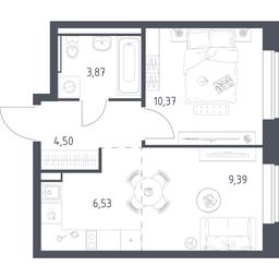 Продажа квартиры, 34,66 м² в ЖК «Егорово Парк», 1-й квартал, посёлок Жилино-1, городской округ Люберцы, Московская область, Россия #4