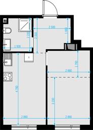 1-BD Apartment Sale, 35.4 sq. m. at Malevich, Otradnaya Street, 8, Moscow, Russia #2