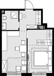 1-BD Apartment Sale, 35.4 sq. m. at Malevich, Otradnaya Street, 8, Moscow, Russia #3