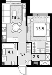 Продажа 1-комн. квартиры, 39,5 м² в ЖК «Малевич», Отрадная улица, 8, Москва, Россия #4
