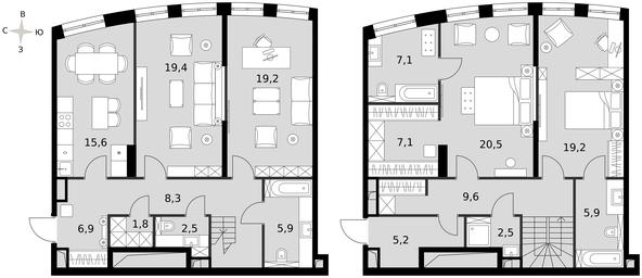 4-BD Apartment Sale, 156.4 sq. m. at Sydney City, Shenogina Street, 2, Moscow, Russia #3 4-BD Apartment Sale, 156.4 sq. m. at Sydney City, Shenogina Street, 2, Moscow, Russia #3