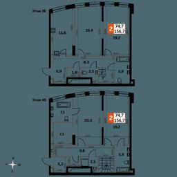 4-BD Apartment Sale, 156.4 sq. m. at Sydney City, Shenogina Street, 2, Moscow, Russia #2 4-BD Apartment Sale, 156.4 sq. m. at Sydney City, Shenogina Street, 2, Moscow, Russia #2