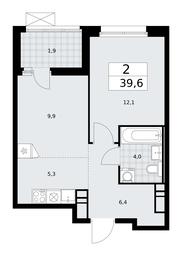 1-BD Apartment Sale, 39.6平方米 at Skandinaviya, Skandinaviya Residential Complex, Sosenskoye Settlement, Moscow, Russia #3 1-BD Apartment Sale, 39.6平方米 at Skandinaviya, Skandinaviya Residential Complex, Sosenskoye Settlement, Moscow, Russia #3