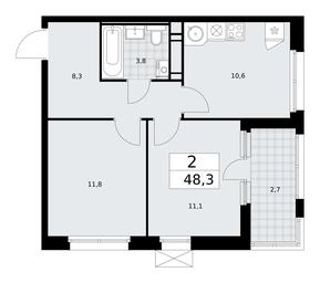1-BD Apartment Sale, 48.3 sq. m. at Skandinaviya, Skandinaviya Residential Complex, Sosenskoye Settlement, Moscow, Russia #2
