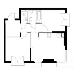 2-BD Apartment Sale, 53.3 sq. m. at Holland Park, Volokolamskoye Highway, 71/13к1, Moscow, Russia #4