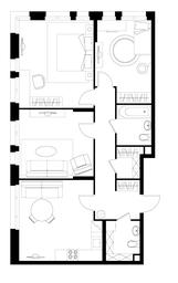 3-BD Apartment Sale, 87.2平方米 at Peredelkino Blizhnee, Korneya Chukovskogo Street, 1, Vnukovskoye Settlement, Moscow, Russia #4