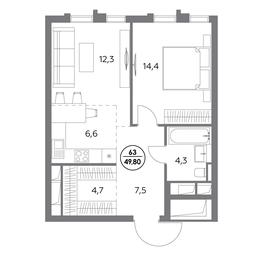 Продажа 2-комн. квартиры, 49,8 м² в ЖК «Дом56», улица Фридриха Энгельса, 56с1, Москва, Россия #3 Продажа 2-комн. квартиры, 49,8 м² в ЖК «Дом56», улица Фридриха Энгельса, 56с1, Москва, Россия #3