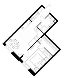 Apartment Sale, 41.6平方米 at Rezidentsii Skolkovo, Kashtanovaya ulitsa, 1, rabochiy posyolok Zarechye, Odintsovskiy City District, Moscow Region, Russia #4