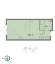 Apartment Sale, 28.6 sq. m. at Parkside, Krasnogo Mayaka Street, 26к1, Moscow, Russia #3 Apartment Sale, 28.6 sq. m. at Parkside, Krasnogo Mayaka Street, 26к1, Moscow, Russia #3