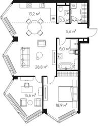 2-BD Apartment Sale, 99.3 sq. m. at High Life, Letnikovskaya Street, 11/10с1, Moscow, Russia #2 2-BD Apartment Sale, 99.3 sq. m. at High Life, Letnikovskaya Street, 11/10с1, Moscow, Russia #2