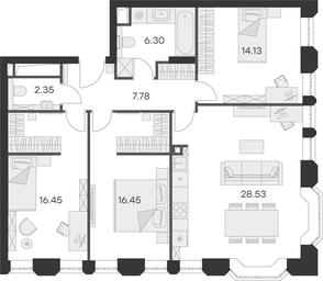 3-BD Apartment Sale, 91.99 sq. m. at Aura Belorusskaya, 1st Yamskogo Polya Street, 28с3, Moscow, Russia #2 3-BD Apartment Sale, 91.99 sq. m. at Aura Belorusskaya, 1st Yamskogo Polya Street, 28с3, Moscow, Russia #2