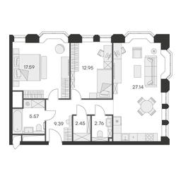 2-BD Apartment Sale, 78.9 sq. m. at Aura Belorusskaya, 1st Yamskogo Polya Street, 28с3, Moscow, Russia #3 2-BD Apartment Sale, 78.9 sq. m. at Aura Belorusskaya, 1st Yamskogo Polya Street, 28с3, Moscow, Russia #3