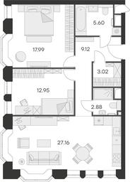 2-BD Apartment Sale, 78.8 sq. m. at Aura Belorusskaya, 1st Yamskogo Polya Street, 28с3, Moscow, Russia #2 2-BD Apartment Sale, 78.8 sq. m. at Aura Belorusskaya, 1st Yamskogo Polya Street, 28с3, Moscow, Russia #2