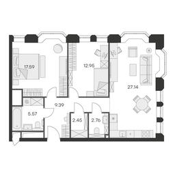 2-BD Apartment Sale, 77.7 sq. m. at Aura Belorusskaya, 1st Yamskogo Polya Street, 28с3, Moscow, Russia #3 2-BD Apartment Sale, 77.7 sq. m. at Aura Belorusskaya, 1st Yamskogo Polya Street, 28с3, Moscow, Russia #3