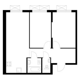 2-BD Apartment Sale, 56.4 sq. m. at Ilinskie Luga, Zapovednaya Street, 1, posyolok Ilyinskoye-Usovo, Krasnogorsk City District, Moscow Region, Russia #2