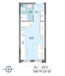 Apartment Sale, 22 sq. m. at Luchi, Proizvodstvennaya Street, 12к1, Moscow, Russia #3 Apartment Sale, 22 sq. m. at Luchi, Proizvodstvennaya Street, 12к1, Moscow, Russia #3
