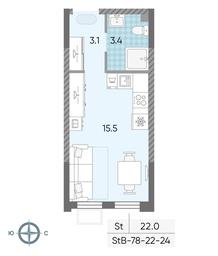 Apartment Sale, 22 sq. m. at Luchi, Proizvodstvennaya Street, 12к1, Moscow, Russia #2 Apartment Sale, 22 sq. m. at Luchi, Proizvodstvennaya Street, 12к1, Moscow, Russia #2