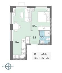 Продажа 1-комн. квартиры, 36,6 м² в ЖК «Лучи», Производственная улица, 12к1, Москва, Россия #2 Продажа 1-комн. квартиры, 36,6 м² в ЖК «Лучи», Производственная улица, 12к1, Москва, Россия #2