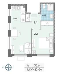 Продажа 1-комн. квартиры, 36,6 м² в ЖК «Лучи», Производственная улица, 12к1, Москва, Россия #3 Продажа 1-комн. квартиры, 36,6 м² в ЖК «Лучи», Производственная улица, 12к1, Москва, Россия #3