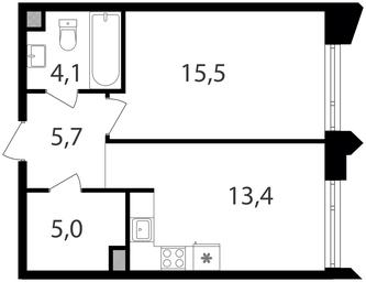 1-BD Apartment Sale, 43.7平方米 at Petrovskiy Park II, Stary Petrovsko-Razumovsky Drive, 1/23, Moscow, Russia #2 1-BD Apartment Sale, 43.7平方米 at Petrovskiy Park II, Stary Petrovsko-Razumovsky Drive, 1/23, Moscow, Russia #2