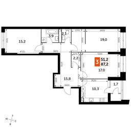 3-BD Apartment Sale, 89 sq. m. at Sky Garden, Stroitelny Drive, 9с6, Moscow, Russia #2