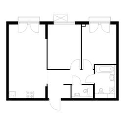 2-BD Apartment Sale, 53.2 sq. m. at Ilinskie Luga, Zapovednaya Street, 1, posyolok Ilyinskoye-Usovo, Krasnogorsk City District, Moscow Region, Russia #2