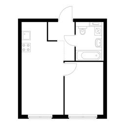 1-BD Apartment Sale, 33.1 sq. m. at Holland Park, Volokolamskoye Highway, 71/13к1, Moscow, Russia #3 1-BD Apartment Sale, 33.1 sq. m. at Holland Park, Volokolamskoye Highway, 71/13к1, Moscow, Russia #3